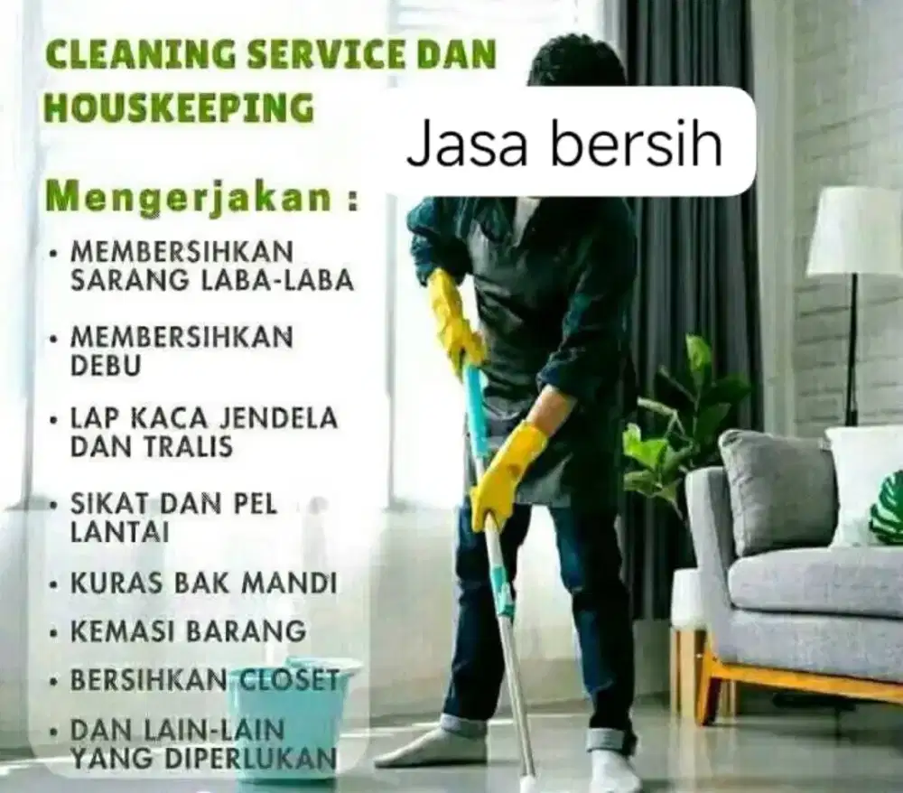 Home cleaning service (jasa kebersihan)