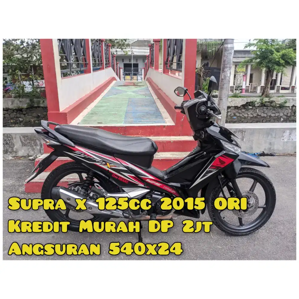Supra X 125cc 2015 Hitam Cw Dobel Brake