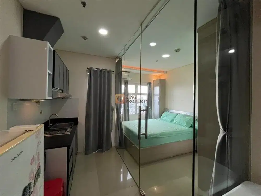 Disewakan 1BR Madison Park – Interior Compact Contemporary, Pool View, Dekat Central Park & Taman Anggrek