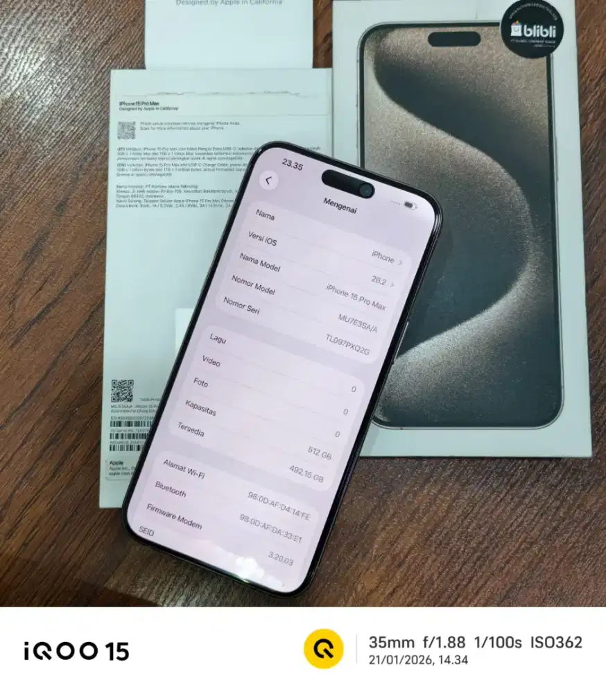 iPhone 15 promax 512Gb iBox