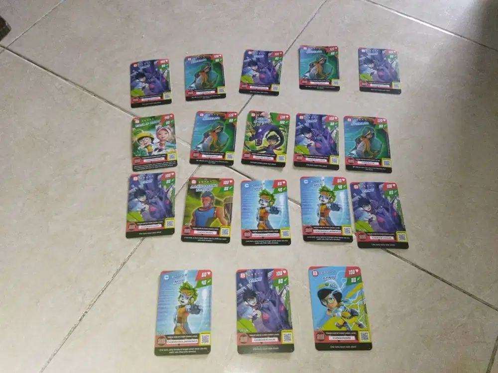 Kartu Boboiboy bonus choki choki