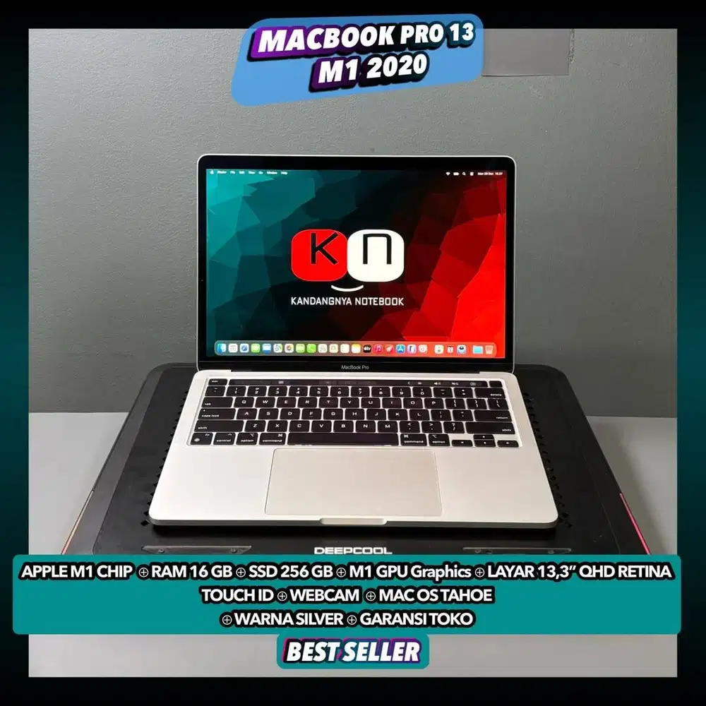 Macbook Pro 13 M1 2020 Apple M1 Chip Ram 16/256GB Layar 13,3inch