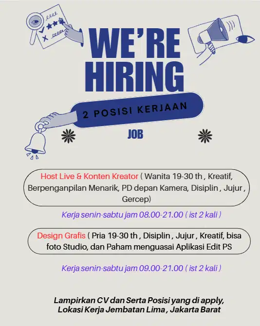 Lowker Hostlive , Content Creator dan Design Grafis