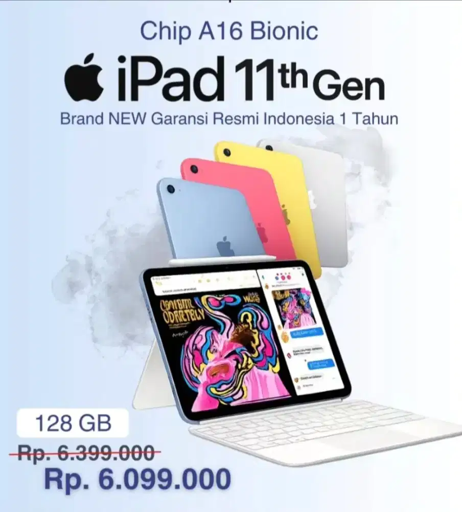 Kredit Ipad 11 Wifi 128Gb/256Gb/512Gb Free 1x cicilan