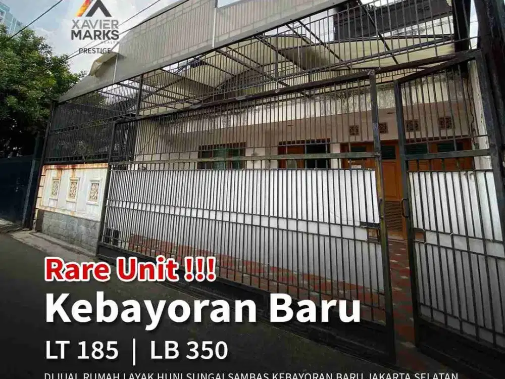 Terbaik!! 
Dijual Rumah masih layak huni perlu renovasi
Jl. Sungai Sambas  Melawai Blok M
Kebayoran Baru Jakarta Selatan

Luas tanah: 185m²
Luas Bangunan: 350m
Dimensi Tanah: P 18,5m x L 10m
Kamar Tidur: 4+1 (maid) 
Kamar Mandi: 3+1 (maid) 
Bangunan : 2 L