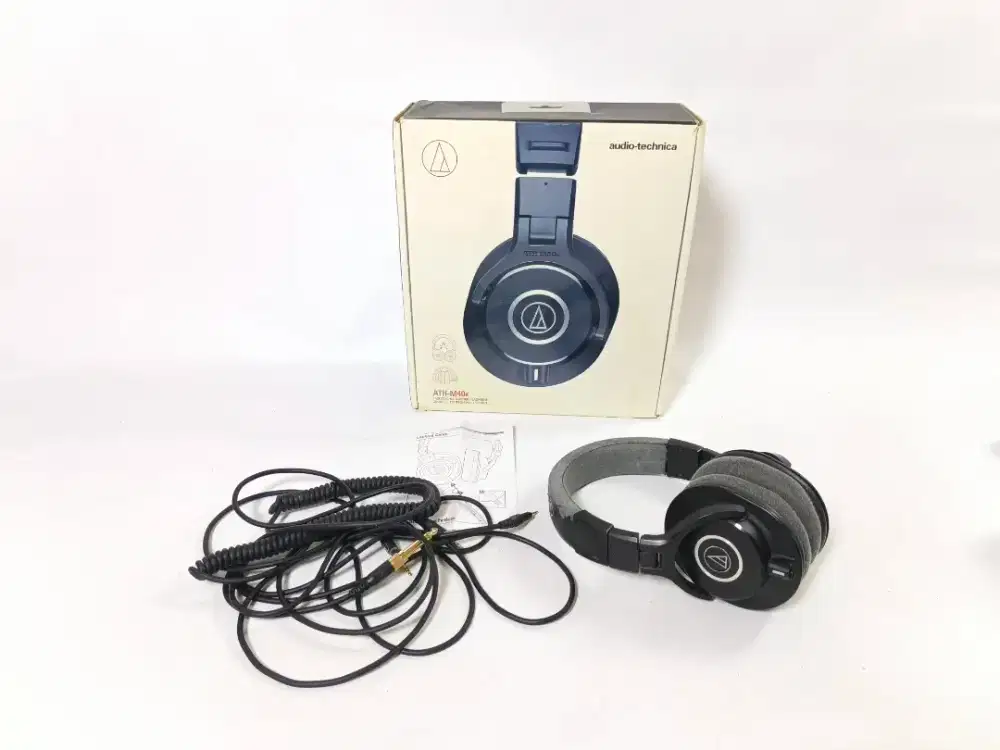 AUDIO TECHNICA ATH M40X HEADPHONE ATH M 40 X MONITORING FLAT MONITOR