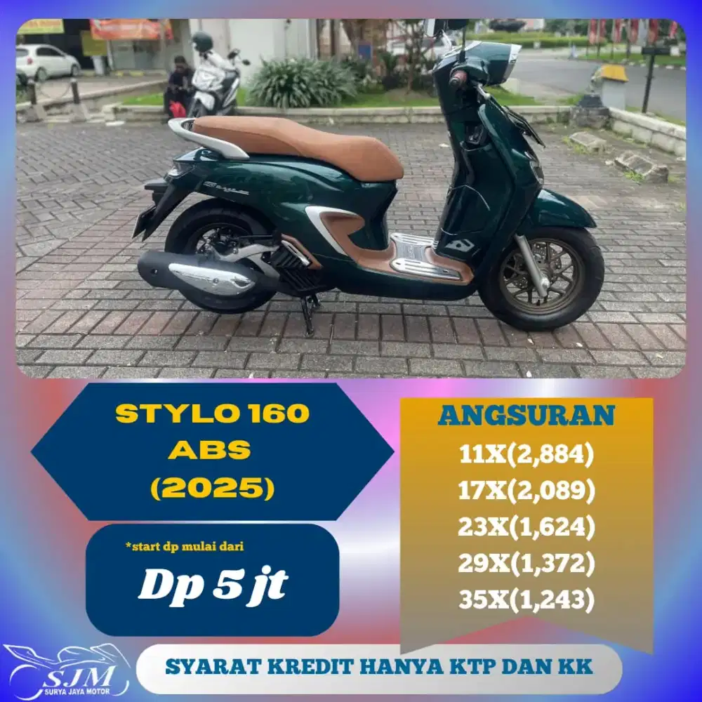 HONDA STYLO 160 ABS 2025 MESIN HALUS