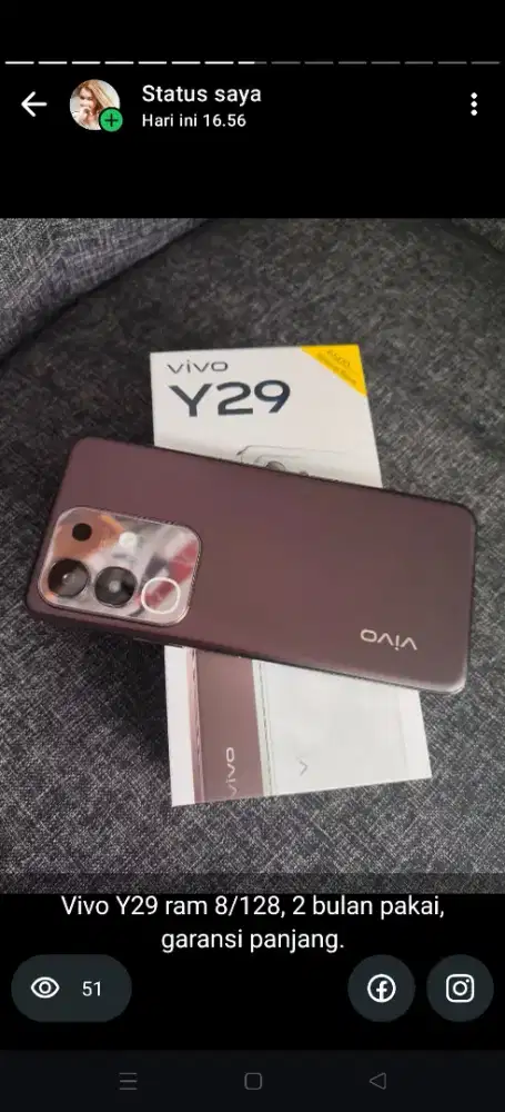 Vivo Y29 ram 8/128
