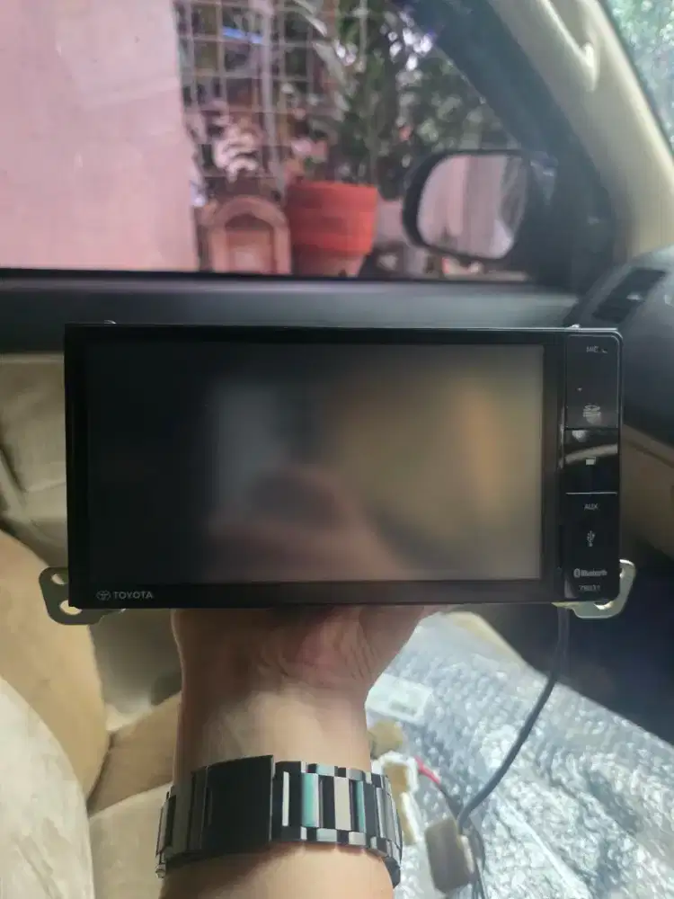 Headunit Fortuner 2015 Original bonus frame original bawaan