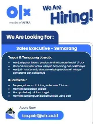 Lowongan Kerja Sales Executive Semarang