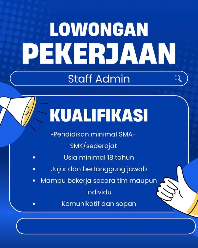 Dibutuhkan Secepat nya!!!