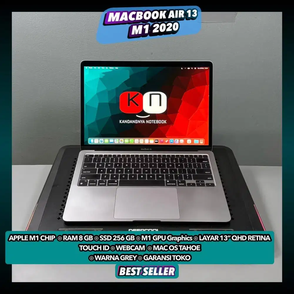 Macbook Air 13 M1 2020 Apple M1 Chip 8/256GB Layar RETINA