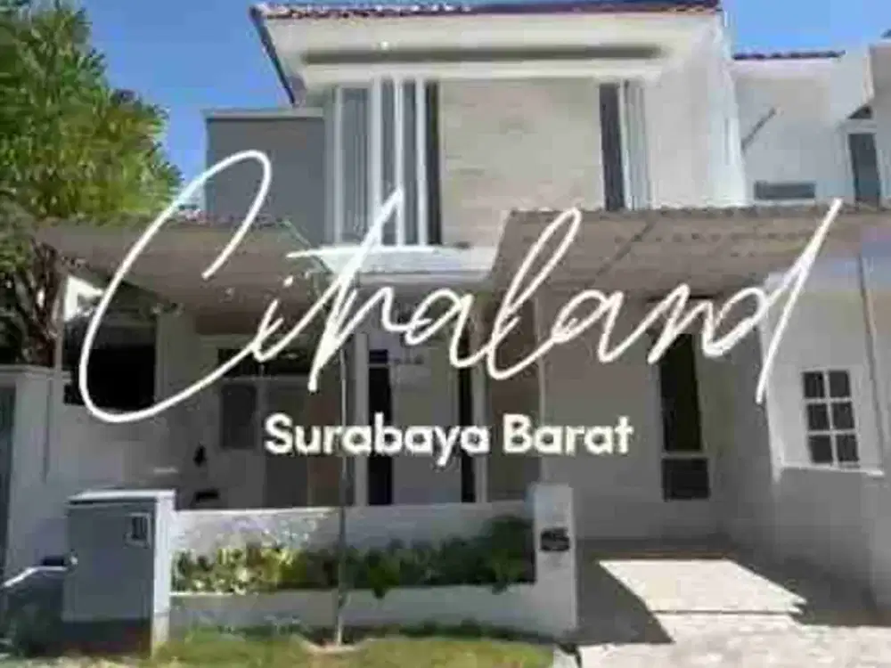 JUAL RUMAH BARU BAGUS SEMI FURNISHED TAMAN PUSPA RAYA CITRALAND SURABAYA CEK DISKRIPSI