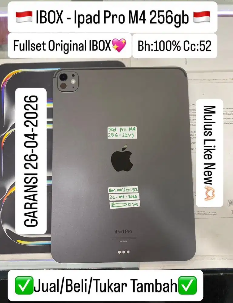 ipad pro M4 256gb fullset