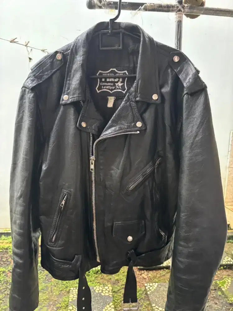Jaket kulit Vintage
