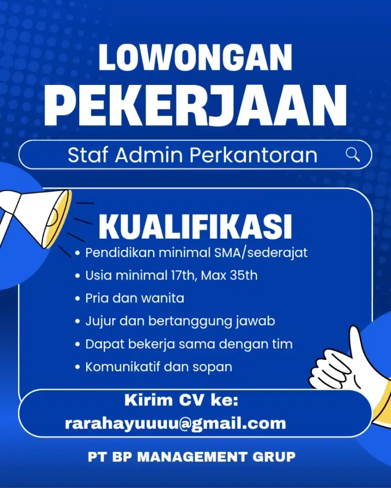 loker staf admin