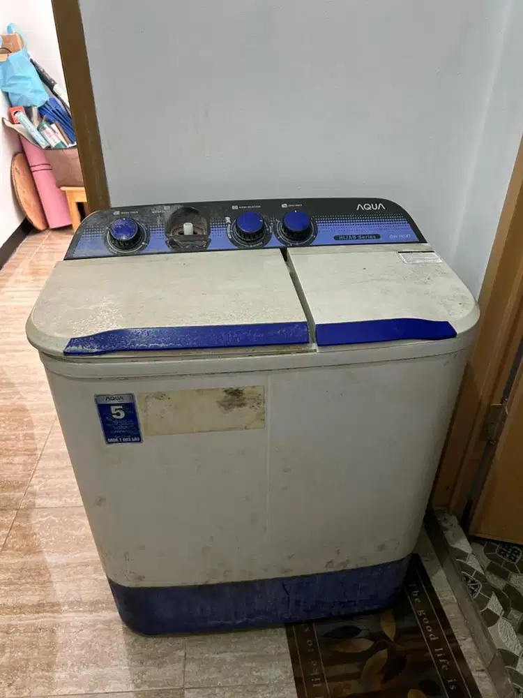 Mesin Cuci 2 Tabung Merk Aqua