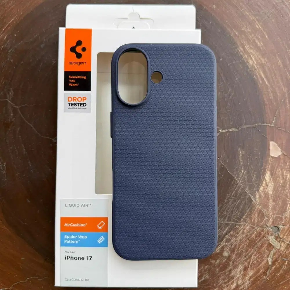 Case HP iPhone 17 Spigen Liquid Air Navy Blue
