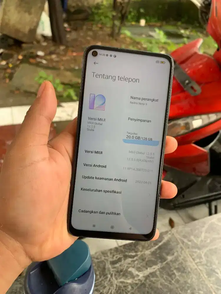 Redmi note 9 ram 6/128