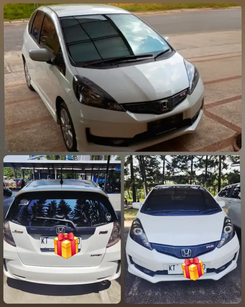 Honda jazz putih mutiara