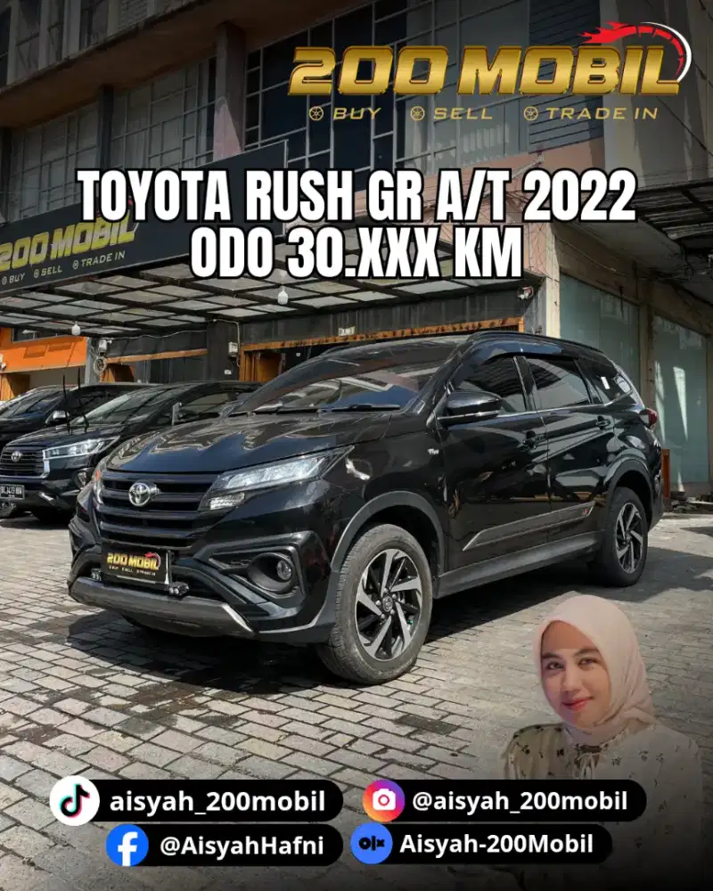 Toyota Rush 1.5S GR A/T 2022 Hitam