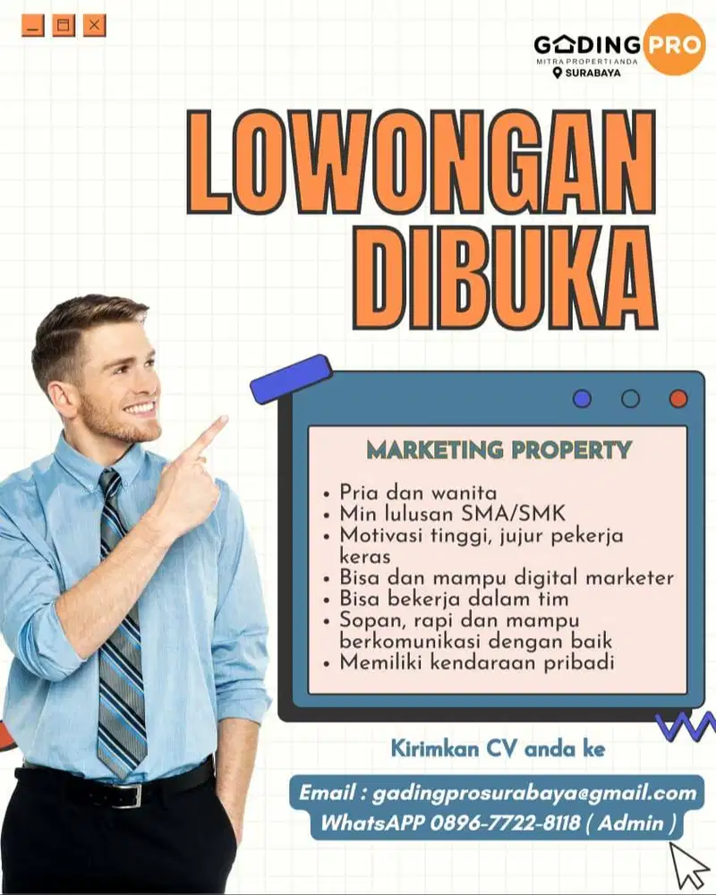 PROPERTY AGENT JOB (LOKER AGEN PROPERTI) SALES MARKETING