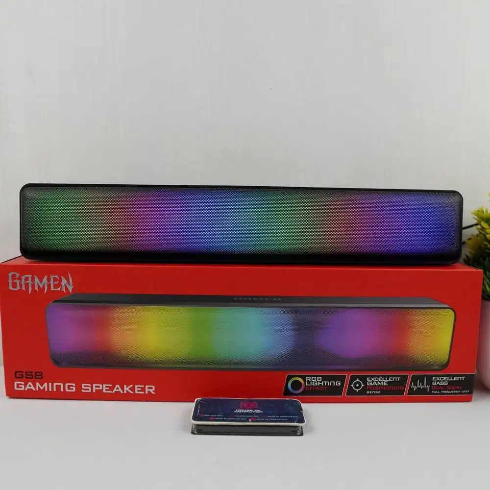 SPEAKER GAMING GAMEN GS8 RGB SOUNDBAR