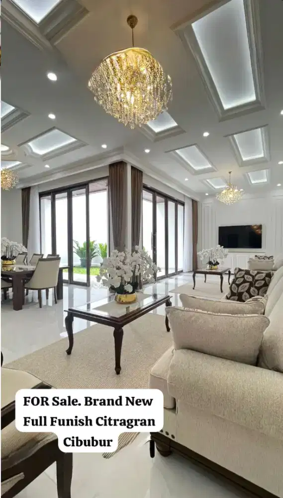 Jual rumah mewah baru Full furnished 6,95 M nego. CitraGran Cibubur
