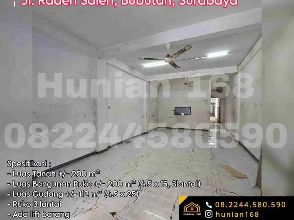 Sewa Ruko Jalan Raya Raden Saleh Semarang Bubutan Penghela Gemblongan Baliwerti Dupak Tembaan Surabaya Utara Gudang