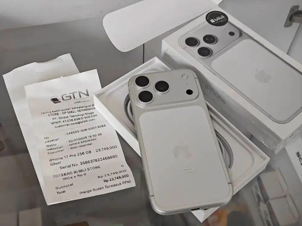 iPhone 17 pro garansi 2 tahun resmi Indonesia open box