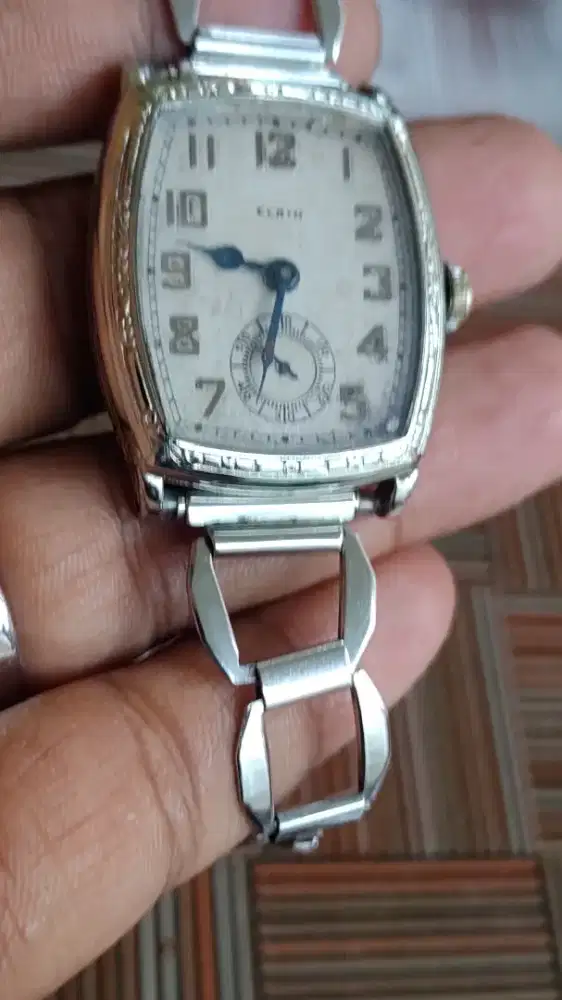 Jam tangan Elgin art Deco 14k gold field