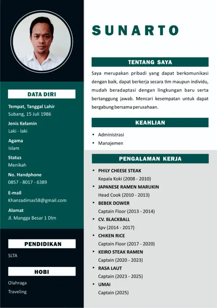 Cari pekerjaan apa saja