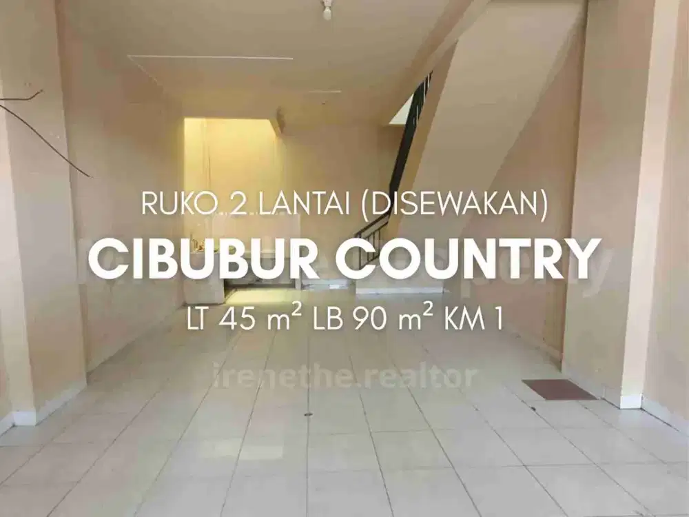 Disewakan Ruko 2 Lantai di Cibubur Country