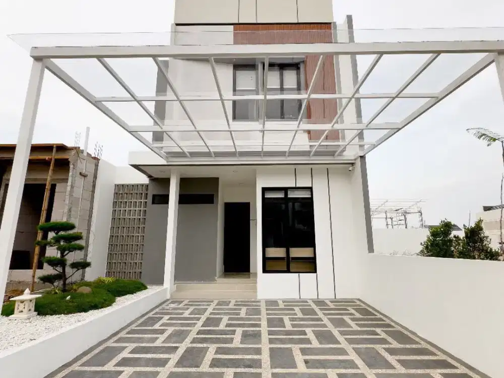 RUMAH BERGAYA JEPANG DENGAN FASILITAS LENGKAP,KEAMANAN 24 JAM NON STOP SERTA DEKAT STASIUN LRT CIKARANG DAN TOL CIKARANG BARAT