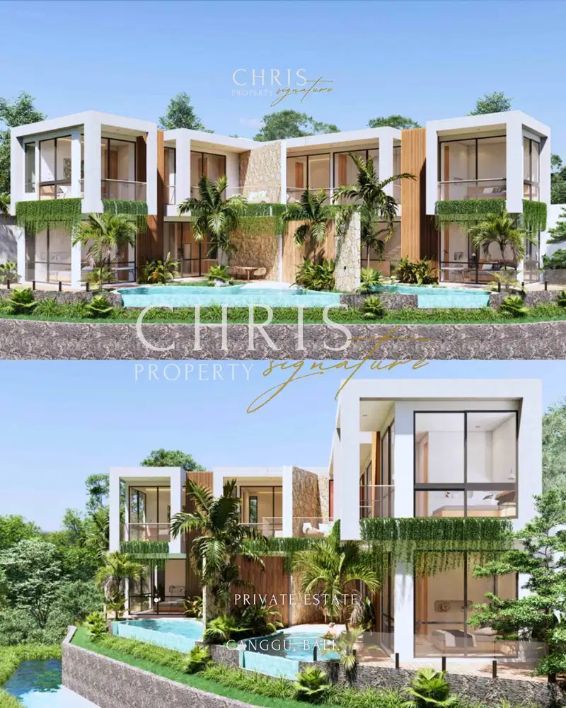 Disewakan Villa Pererenan Bali – 3 Kamar, View Sawah, Fully Furnished