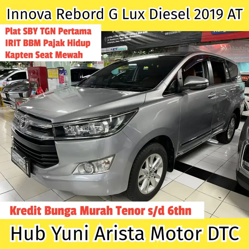 Innova Reborn G Lux 2019 Diesel Matic TGN1 PlatSBY IRITBBM Siap Pakai
