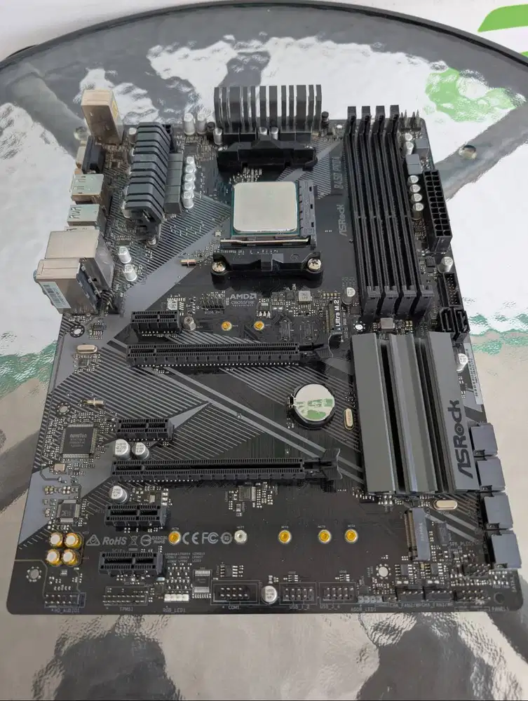 Mobo B450M 4slot ram plus Processor ryzen 7 5700G mulus