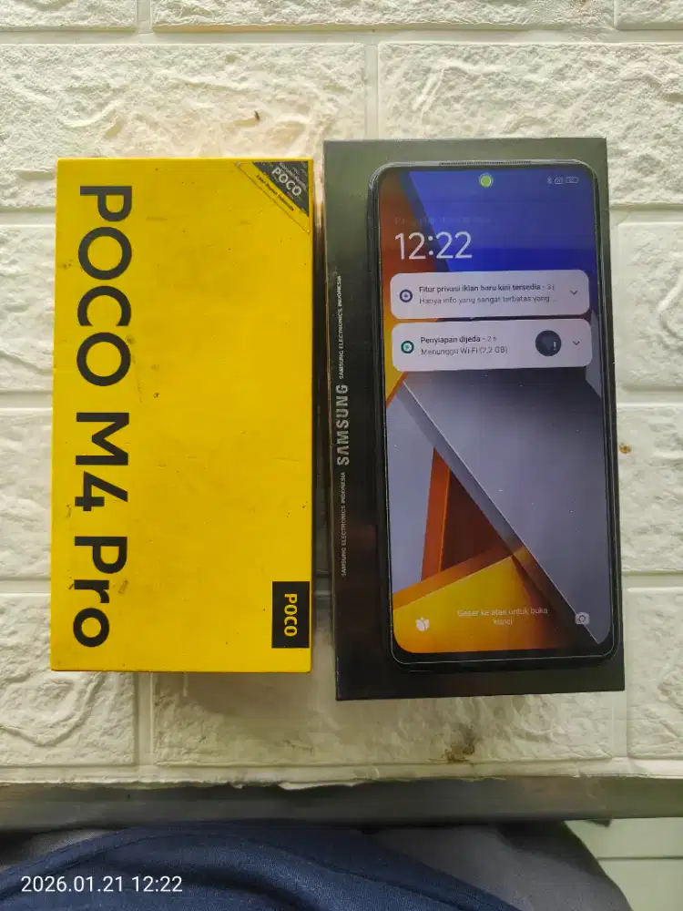 Poco m4 pro ram 6/128 fullset no minus no cacad