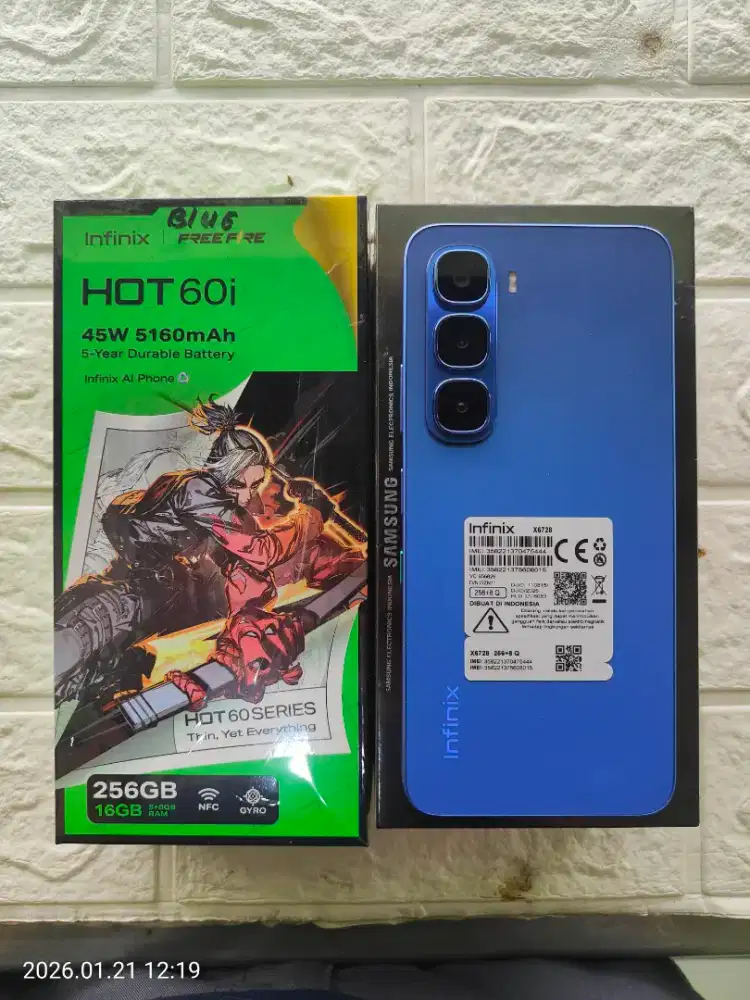 Infinik hot 60i ram 8/256 fullset no minus no cacad like new