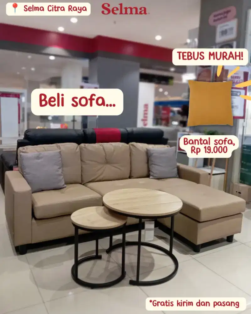 Promo extra diskon! Beli sofa banyak hadiahnya! (Ready stok baru)