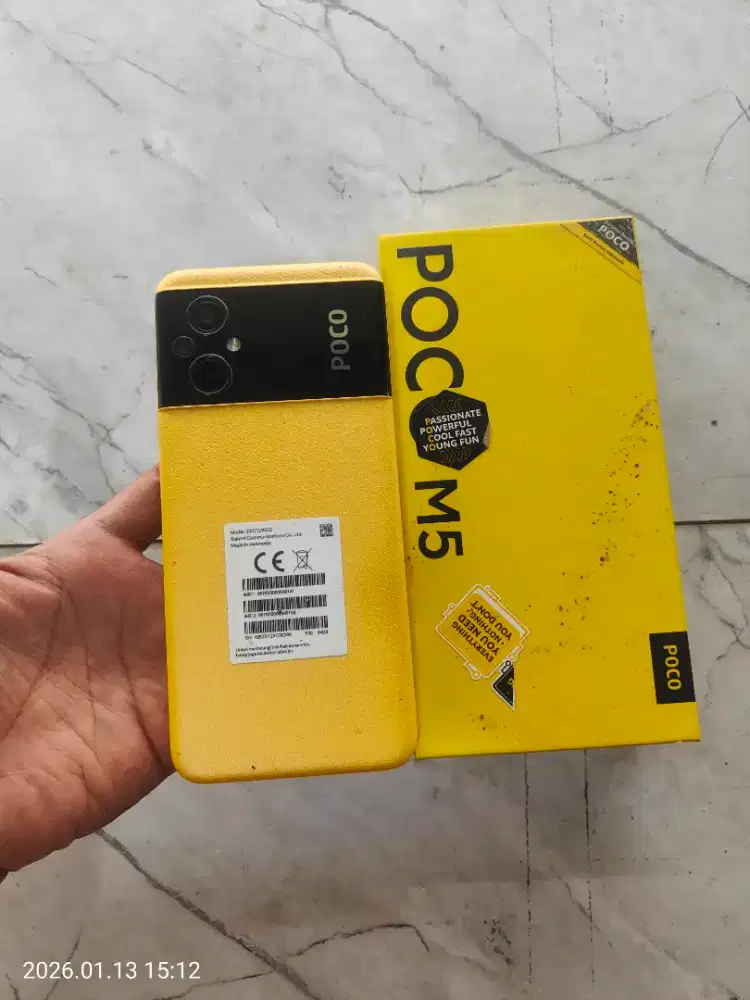 Poco m5 ram 4 /64 fullset no minus no cacad like new