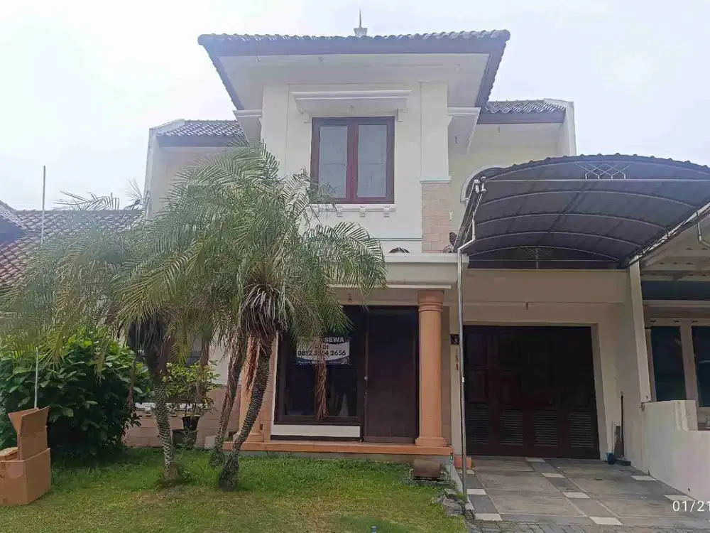 Rumah 2 lantai nyaman tanpa perabot di Citraland cluster depan asri dan lebar