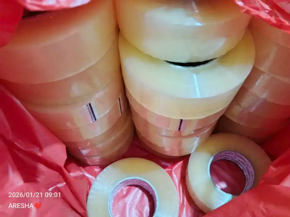 Lakban bening 500yard