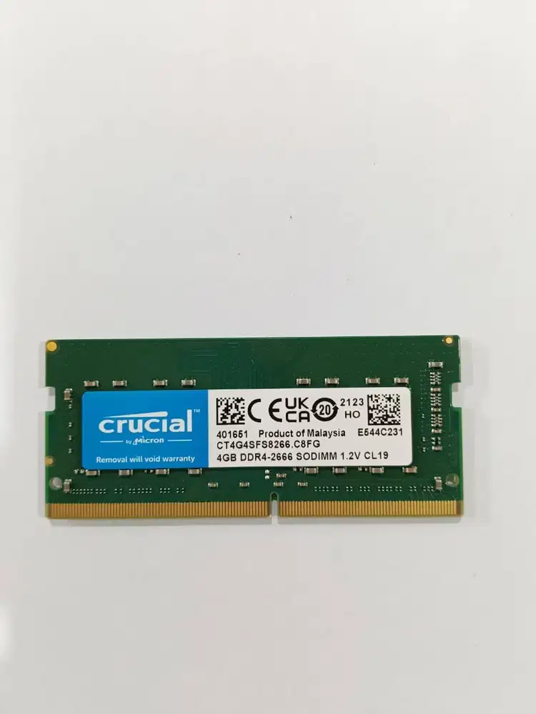 Ram Laptop CRUCIAL DDR4 4GB PC 2666Mhz Memory SODIMM