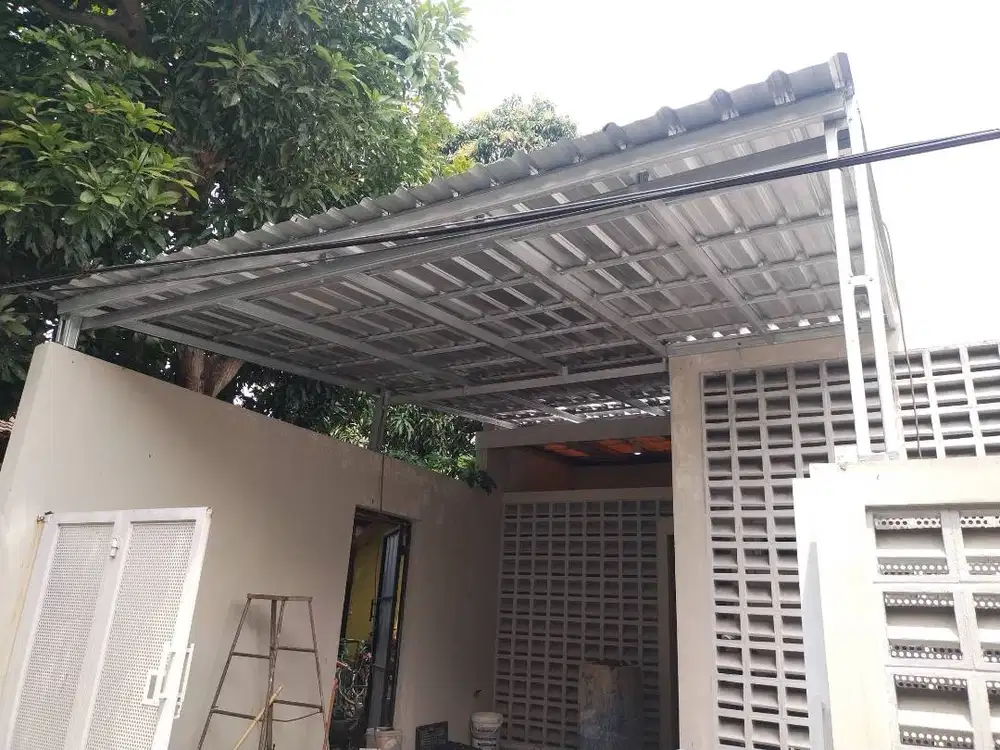 Kanopi Baja Ringan Paling MURAH Hasil Rapi Pasti BIMA TRUSS