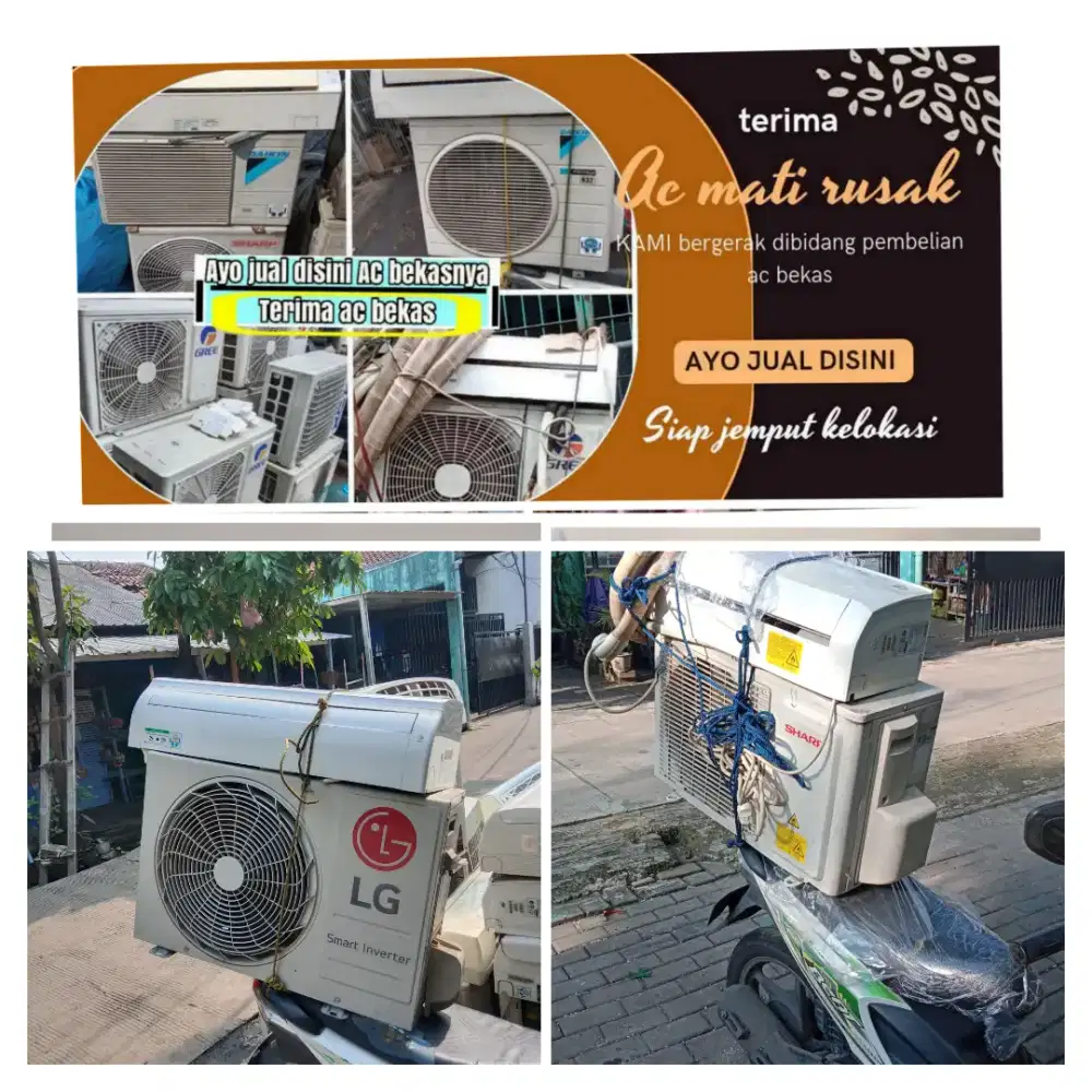 Terima ac bekas rusak