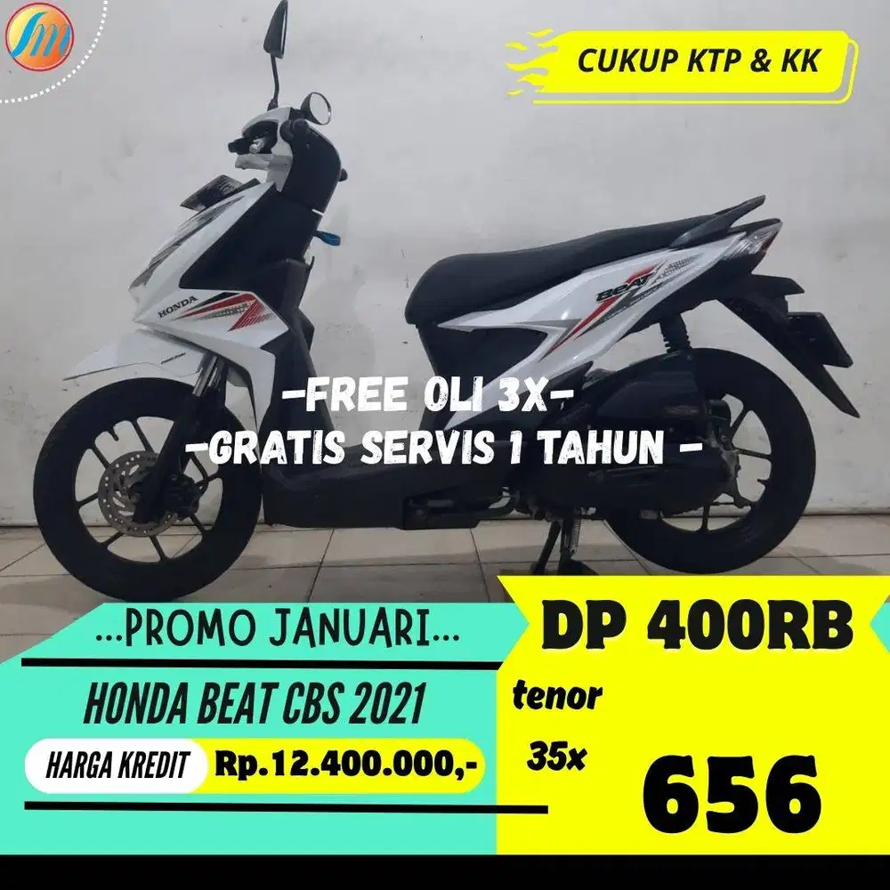 HONDA BEAT CBS 2021 KREDIT DP CUKUP 400RIBU ANGSURAN SANGAT RINGAN