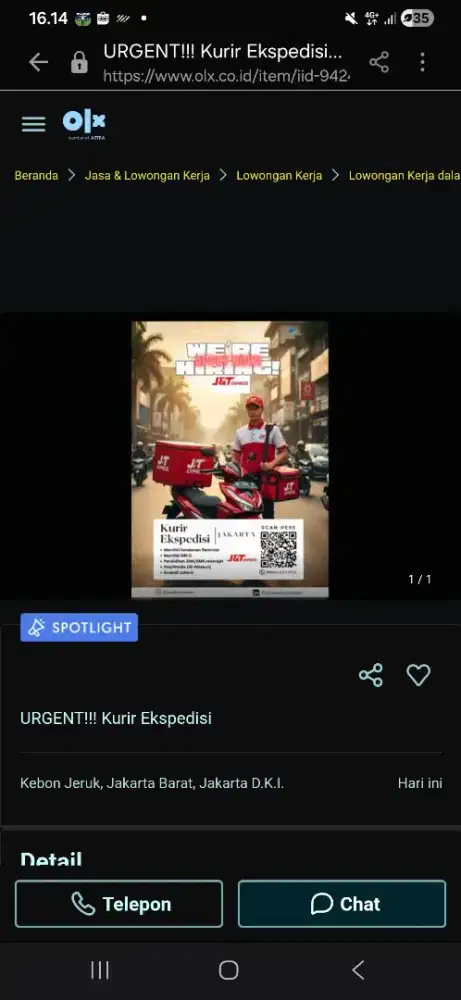 URGENT!!! Kurir Ekspedisi