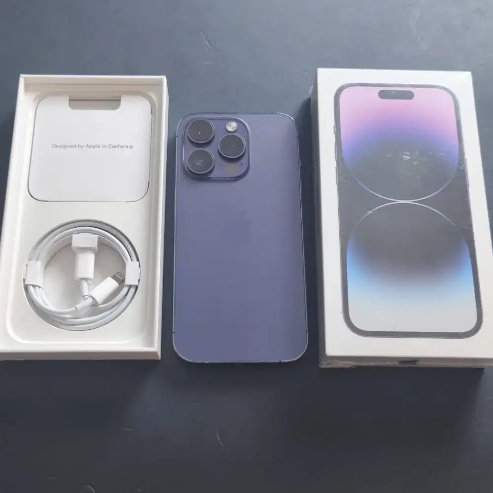 IPHONE 14 PRO 256GB DEEP PURPLE EX GARANSI INTER