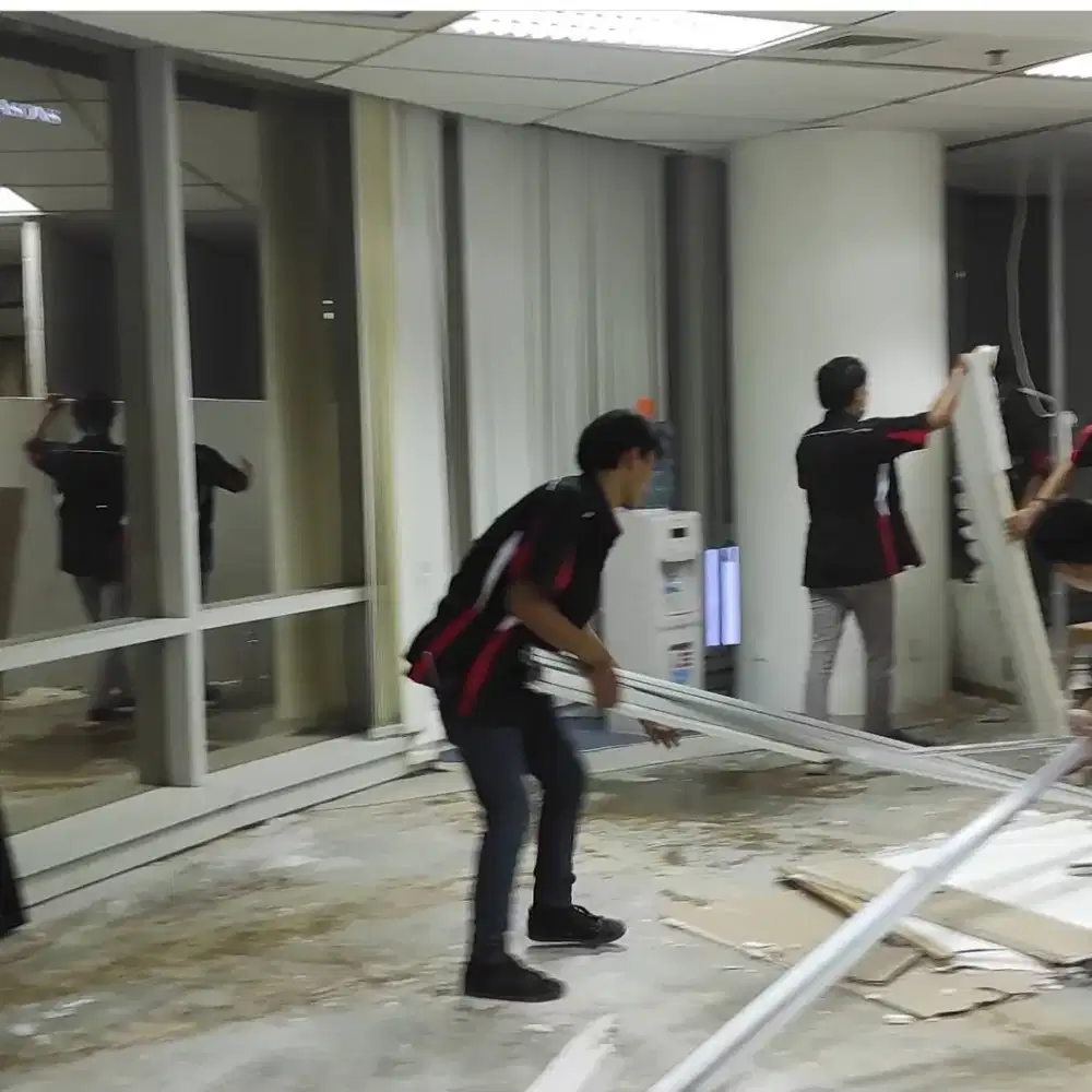 Bongkar Pasang Rakit Lemari Kitchenset Partisi pindahan Kantor Rumah